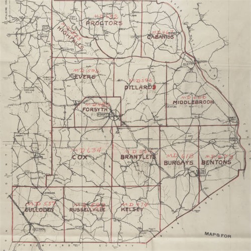 City of Forsyth in Monroe County and Proctors Districty GA