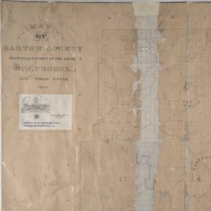 1869 Map of Bartow County GA