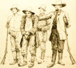 Library of Congress Drawing of Sheriff, Deputies and Miller