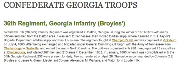 My Kindred Tree - Confederate Troop of Levi STEPHENS