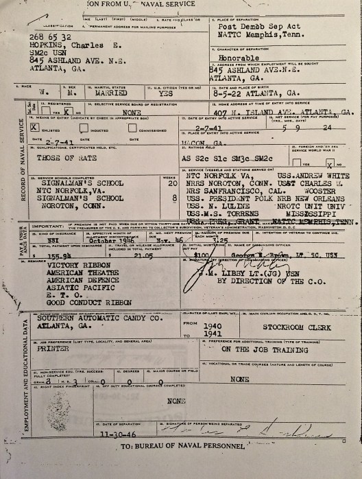 Discharge from U.S. Navy