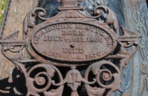 Clabourn M. STYLES Grave Marker Close Up