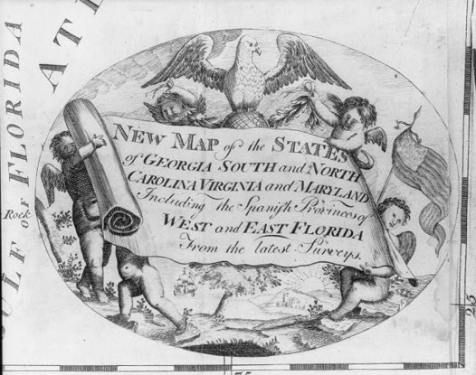 Cartouche of Cherubs Celebrate the New Nation